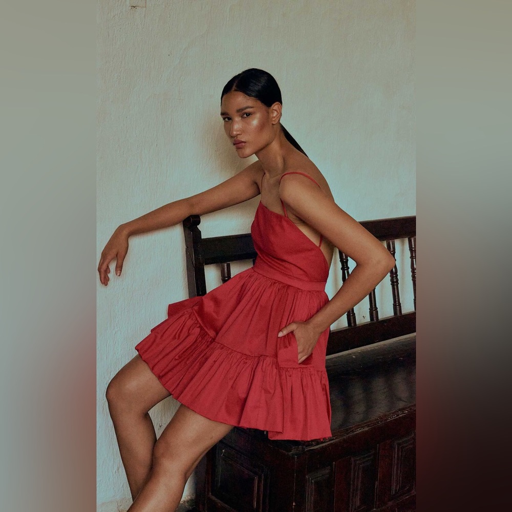 Andres Otalora Moda Operandi 
Exclusive Marbella Cotton Mini Dress